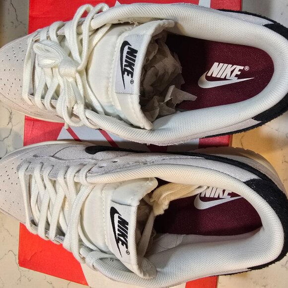 Nike Dunk Low SE White Suede Black Mens Size 10 Womens 11.5 HQ3502-100 NEW - Picture 7 of 13
